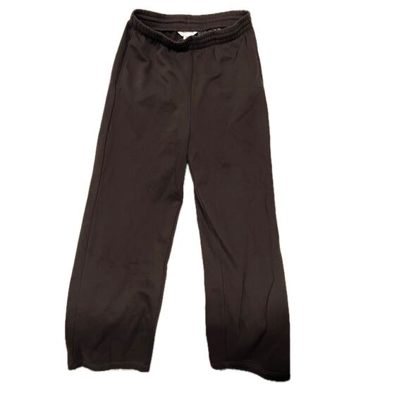 H&M Black Flared Loose Sweatpants Joggers Mens M - Picture 1 of 3